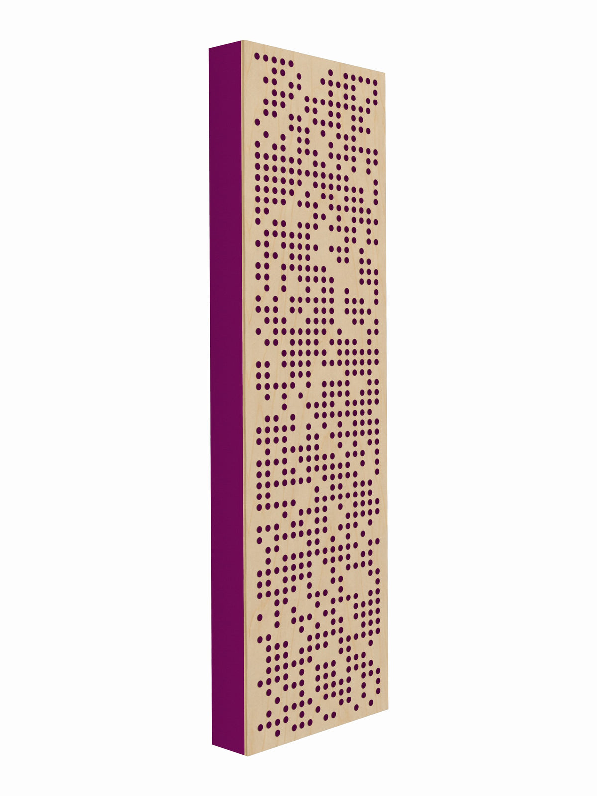 Pulse Scatter Face Broadband Acoustic Panel - Bright - 2 x 7' - Orchid