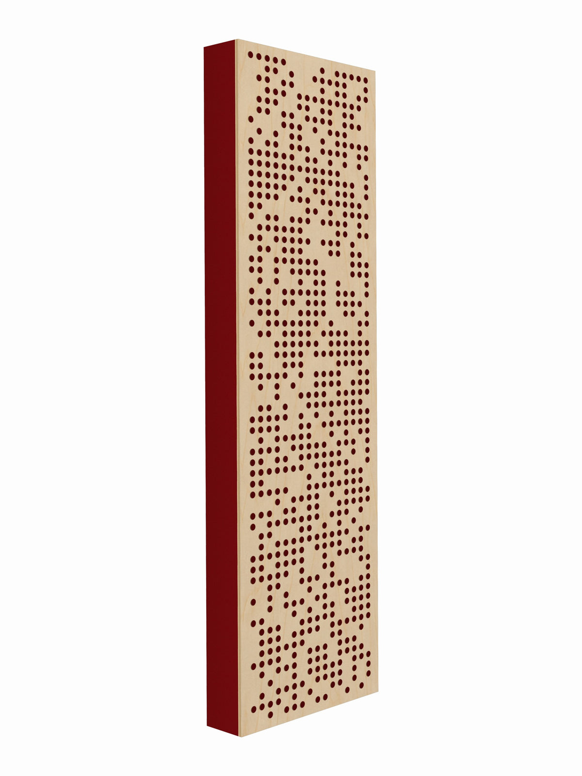 Pulse Scatter Face Broadband Acoustic Panel - Bright - 2 x 7' - Red Delicious