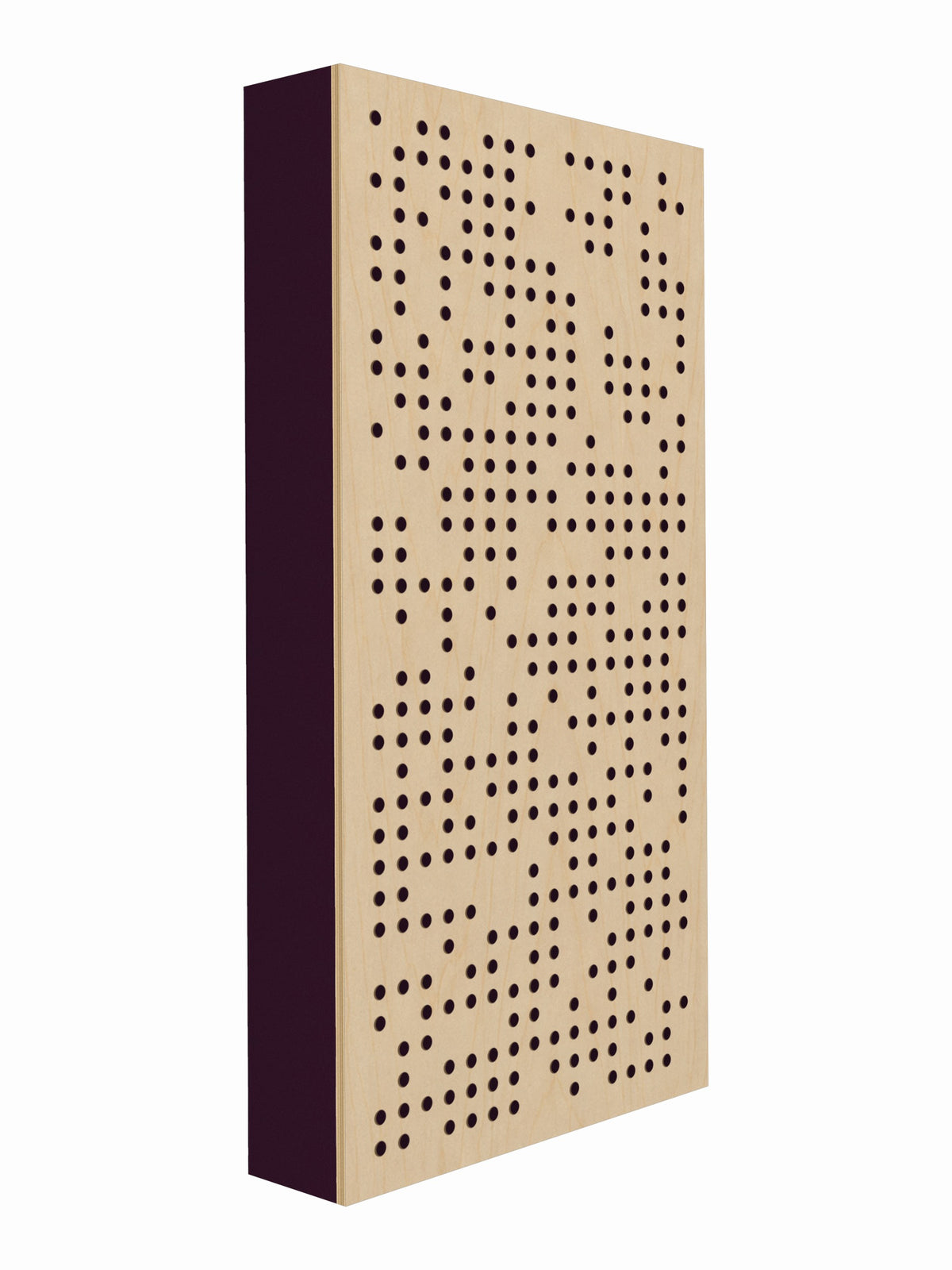 Pulse Scatter Face Broadband Acoustic Panel - Live - 2 x 4' - Aubergine