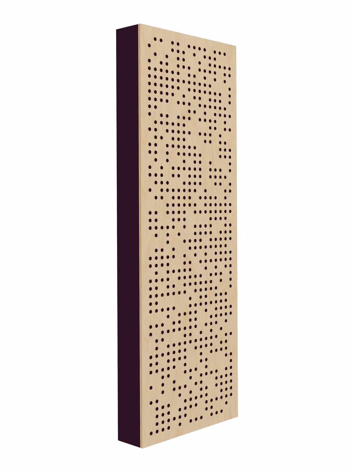 Pulse Scatter Face Broadband Acoustic Panel - Live - 2 x 6' - Aubergine