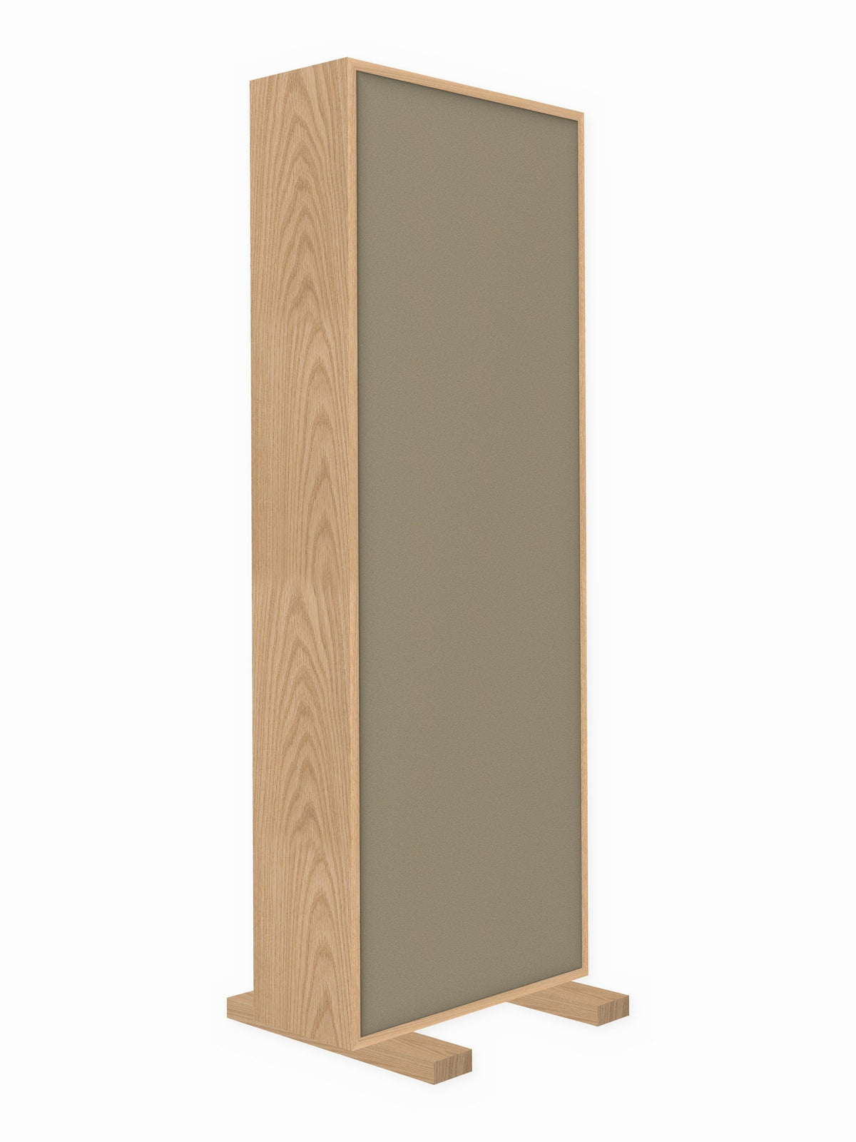 Red oak free-standing gobo panel, 2 x 6 ft, Guilford of Maine Anchorage in Angora