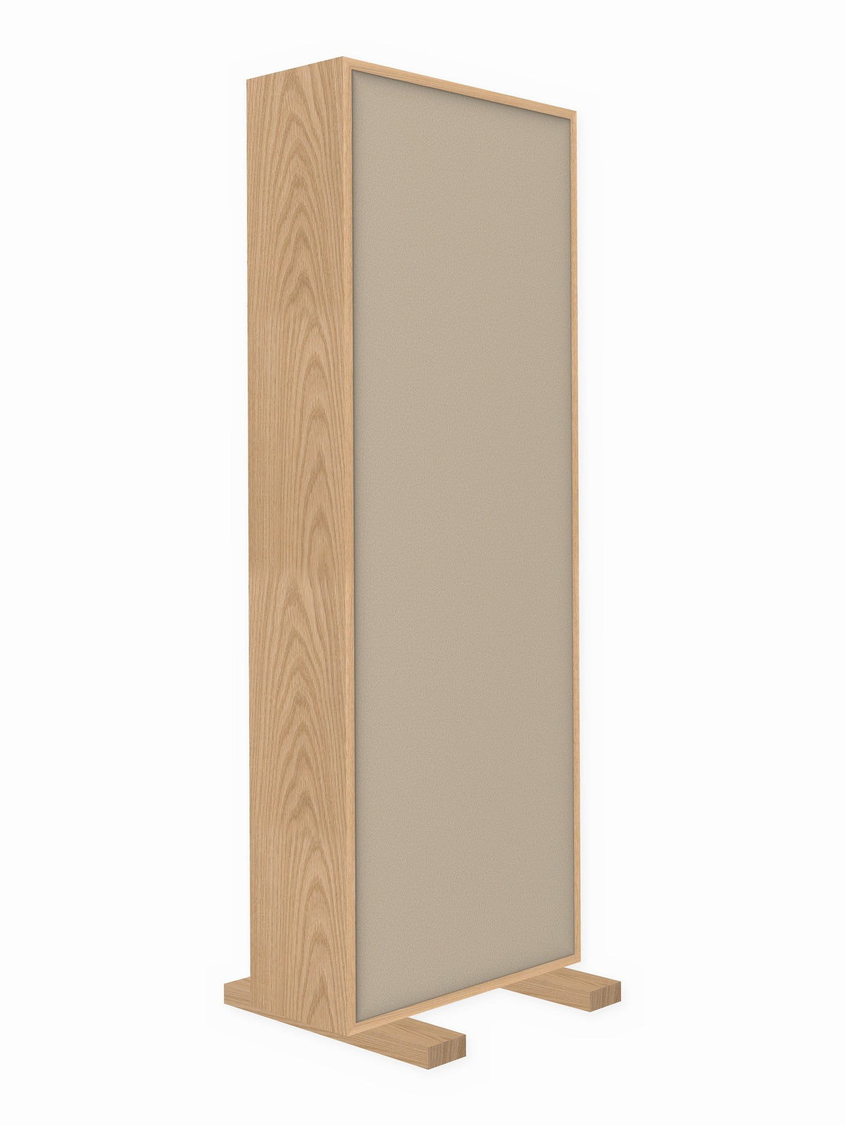 Red oak free-standing gobo panel, 2 x 6 ft, Guilford of Maine Anchorage in Birch
