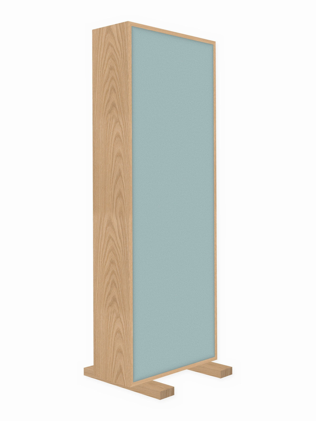 Red oak free-standing gobo panel, 2 x 6 ft, Guilford of Maine Anchorage in Breeze