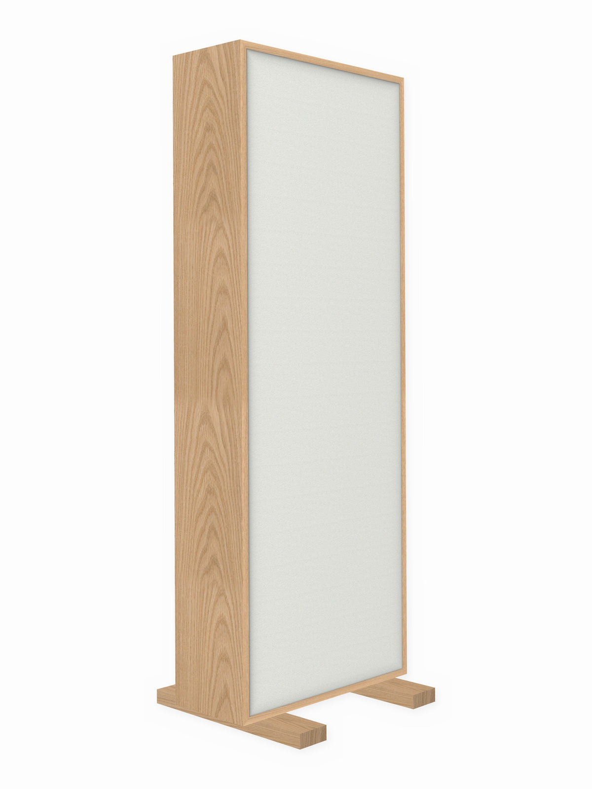 Red oak free-standing gobo panel, 2 x 6 ft, Guilford of Maine Anchorage in Drift