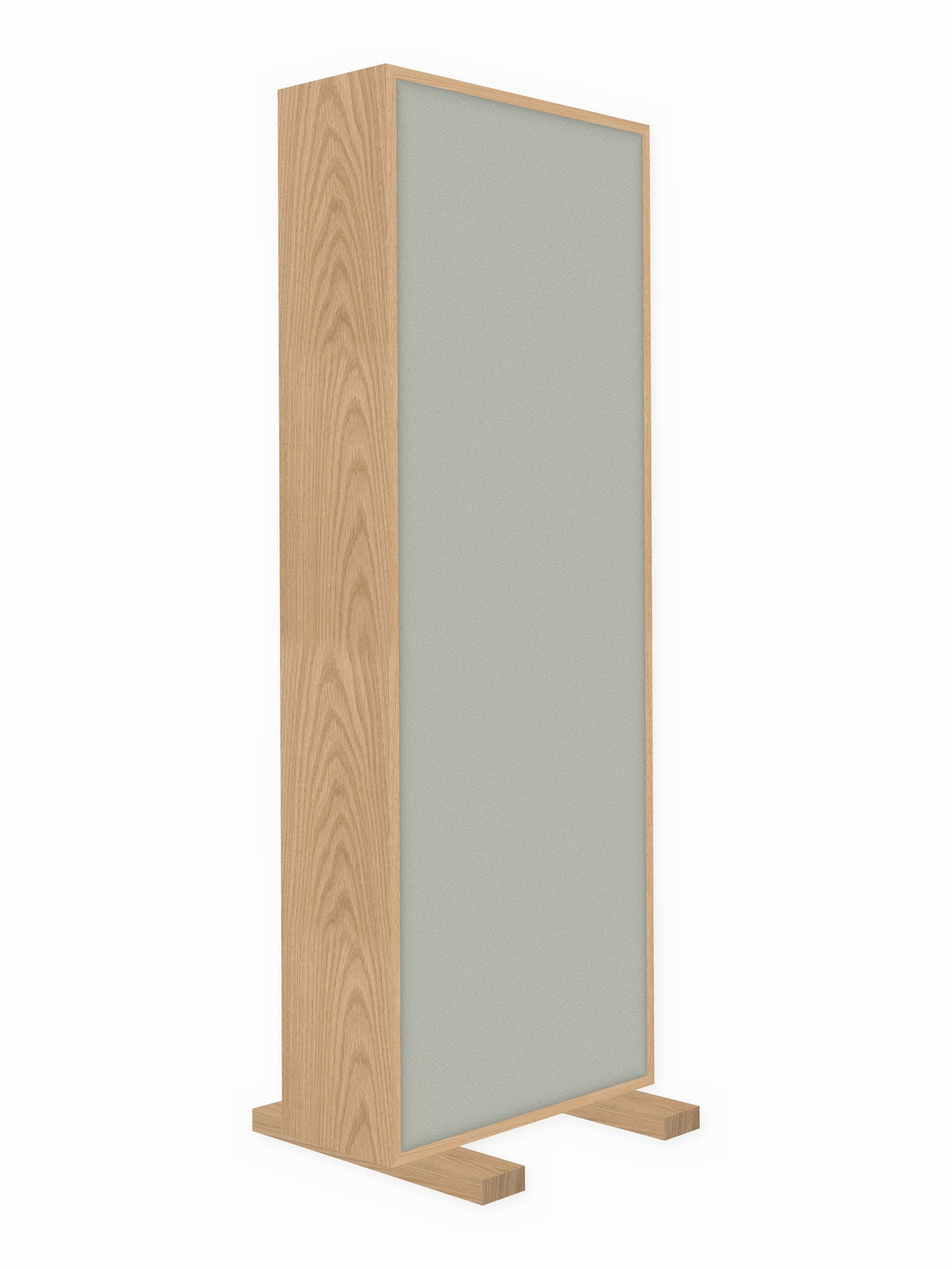 Red oak free-standing gobo panel, 2 x 6 ft, Guilford of Maine Anchorage in Dune