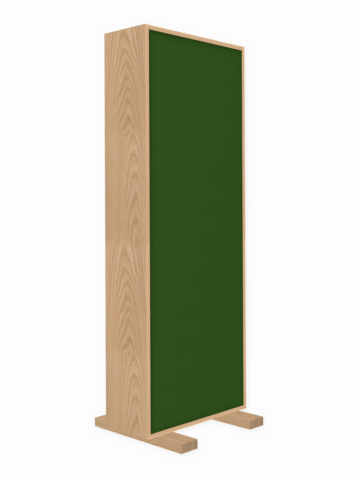 Red oak free-standing gobo panel, 2 x 6 ft, Guilford of Maine Anchorage in Fern