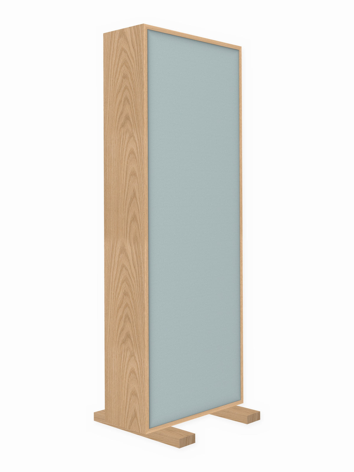 Red oak free-standing gobo panel, 2 x 6 ft, Guilford of Maine Anchorage in Fog
