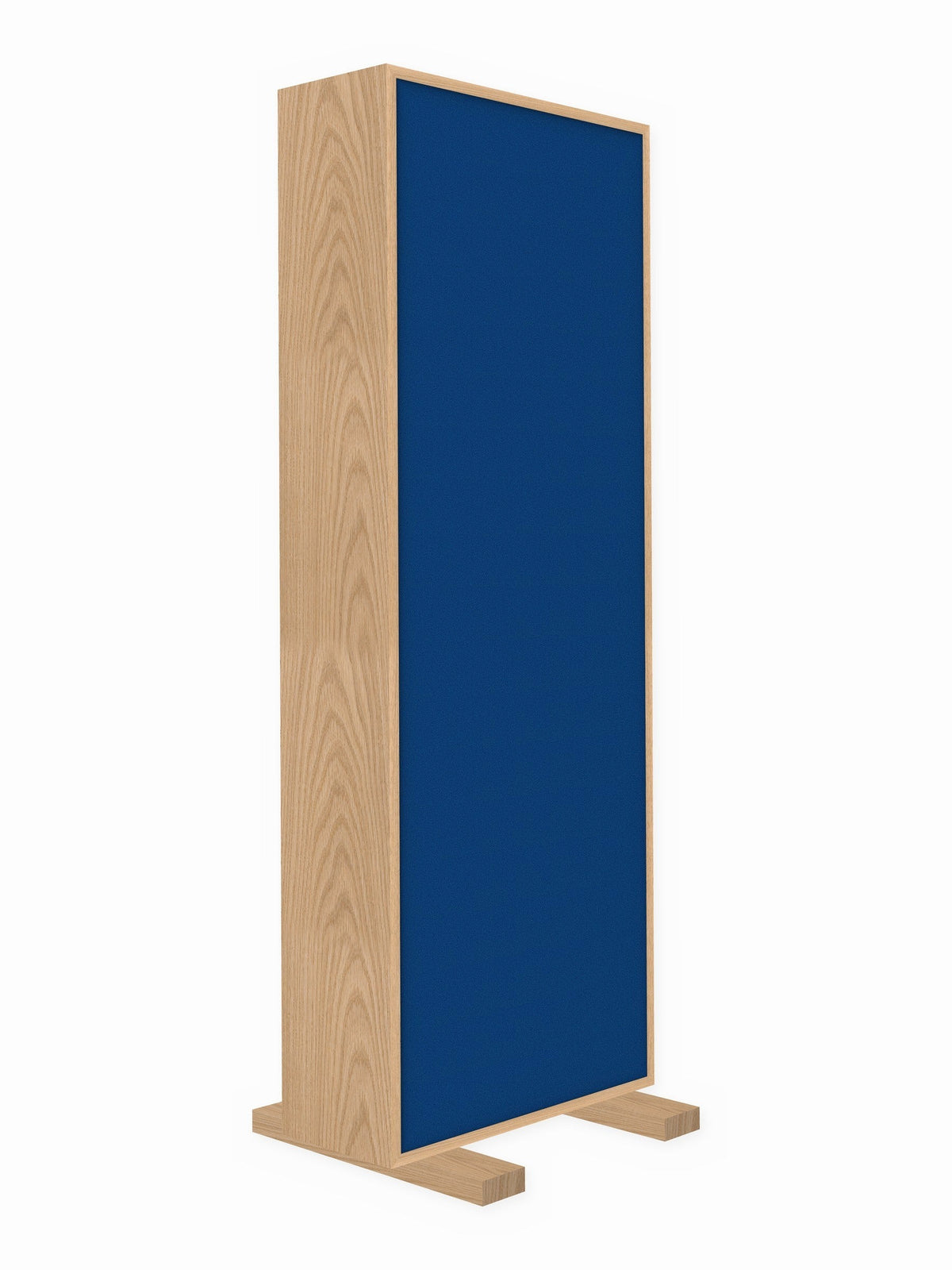 Red oak free-standing gobo panel, 2 x 6 ft, Guilford of Maine Anchorage in Lapis