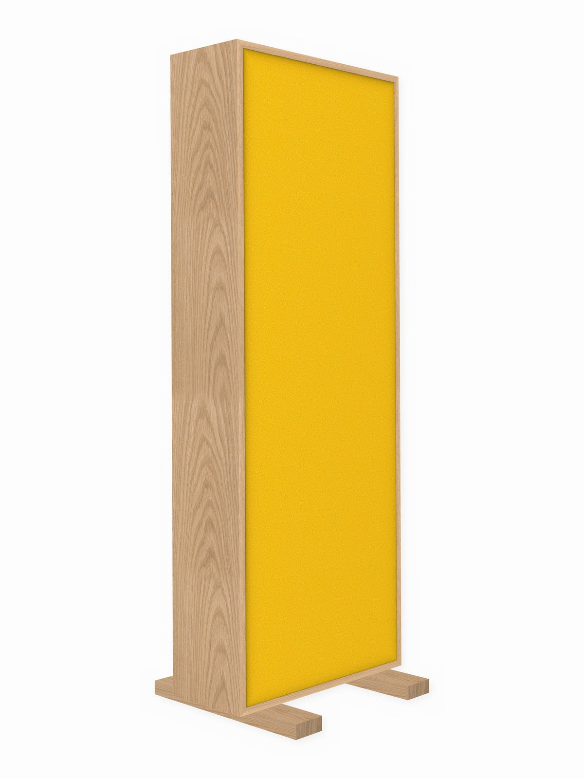 Red oak free-standing gobo panel, 2 x 6 ft, Guilford of Maine Anchorage in Lemon