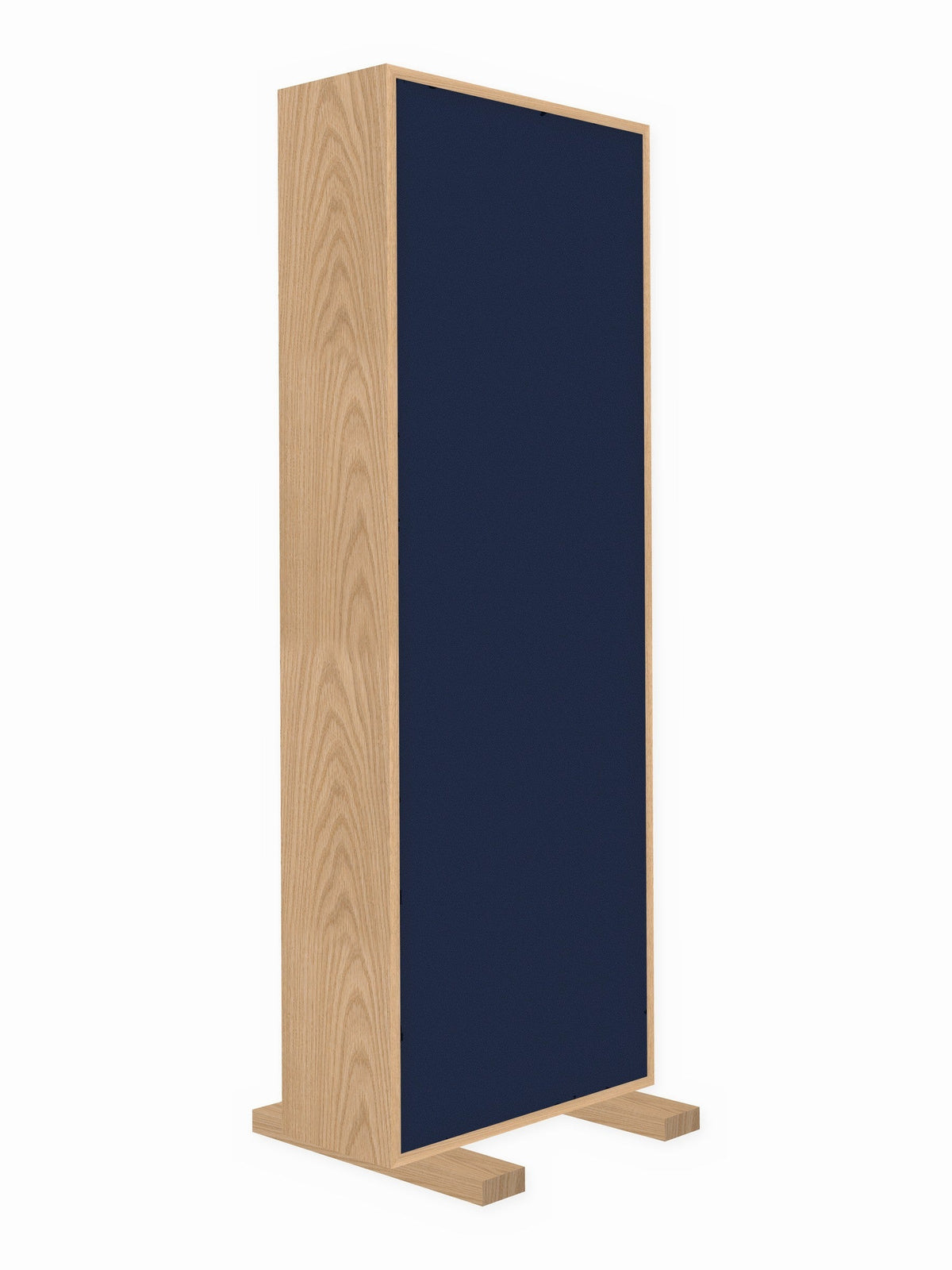 Red oak free-standing gobo panel, 2 x 6 ft, Guilford of Maine Anchorage in Midnight
