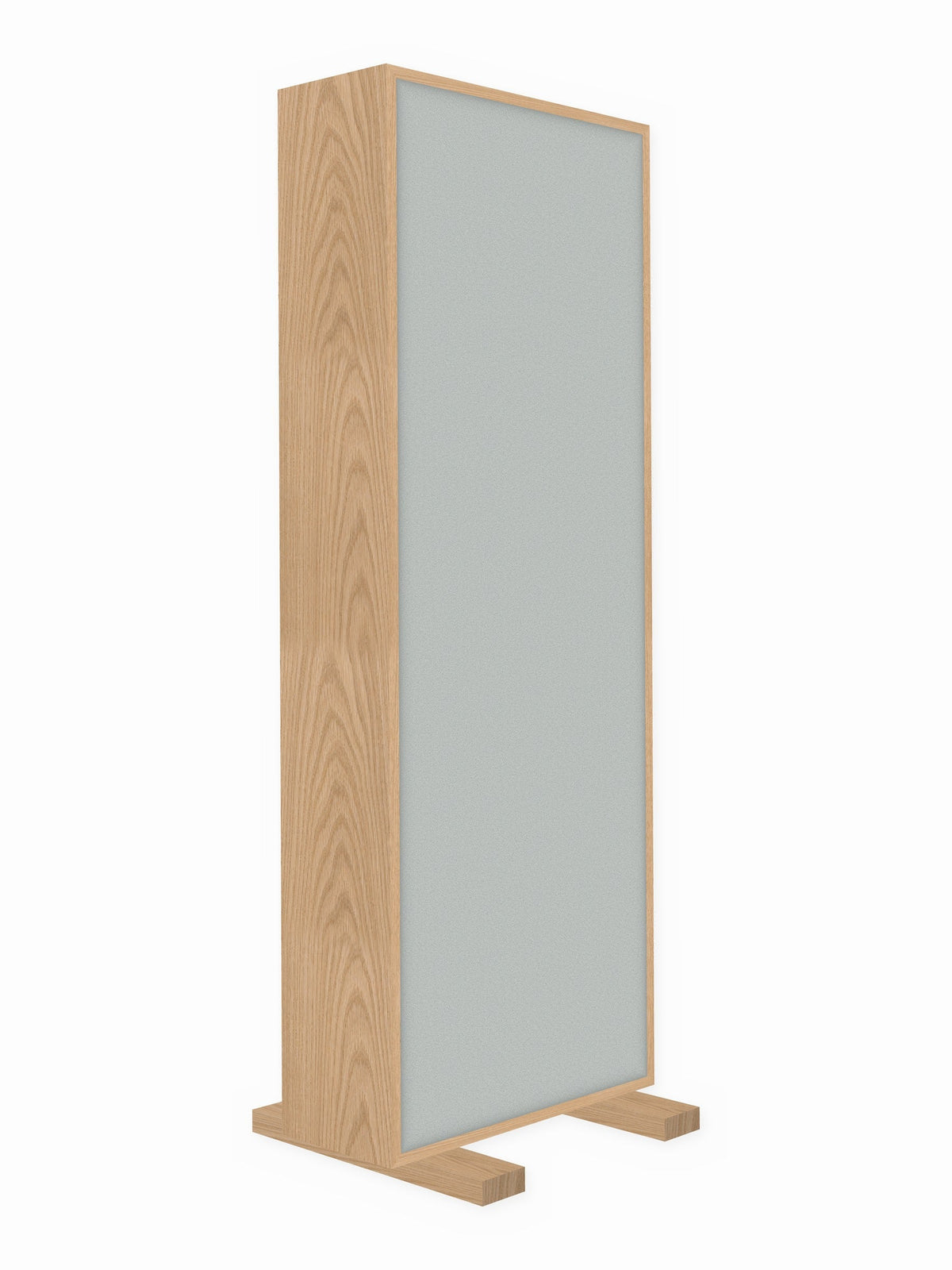 Red oak free-standing gobo panel, 2 x 6 ft, Guilford of Maine Anchorage in Overcast