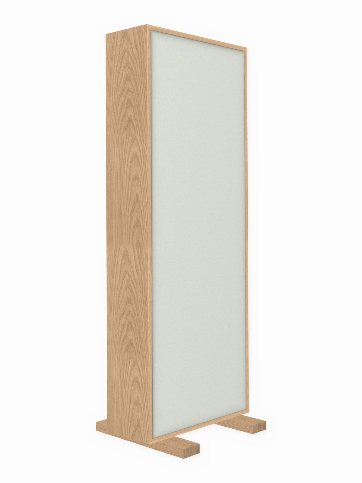 Red oak free-standing gobo panel, 2 x 6 ft, Guilford of Maine Anchorage in Pearl