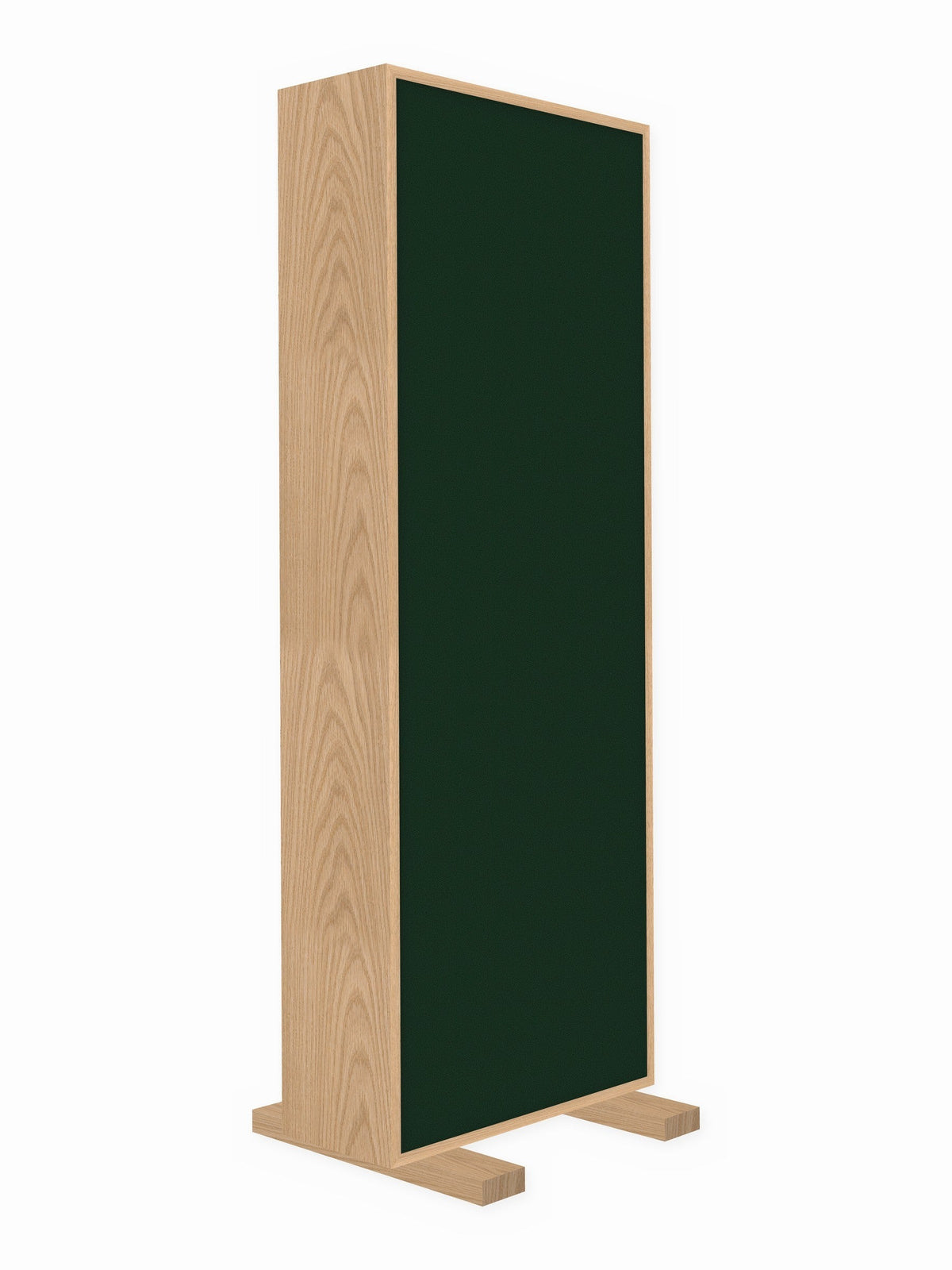 Red oak free-standing gobo panel, 2 x 6 ft, Guilford of Maine Anchorage in Pine Needle
