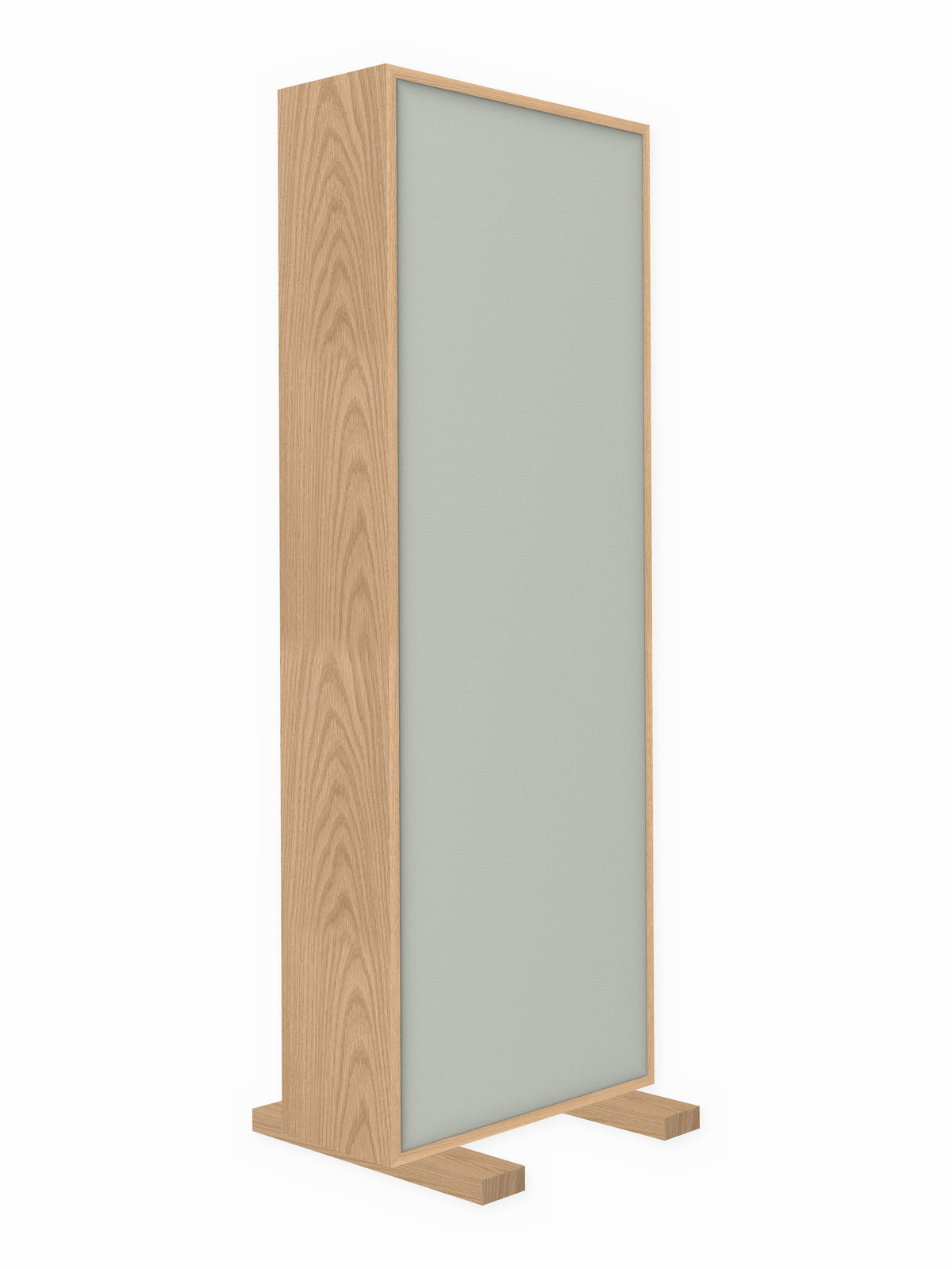 Red oak free-standing gobo panel, 2 x 6 ft, Guilford of Maine Anchorage in Shadow