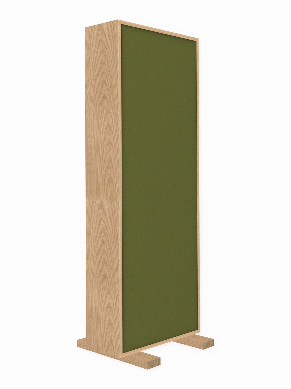 Red oak free-standing gobo panel, 2 x 6 ft, Guilford of Maine Anchorage in Willow
