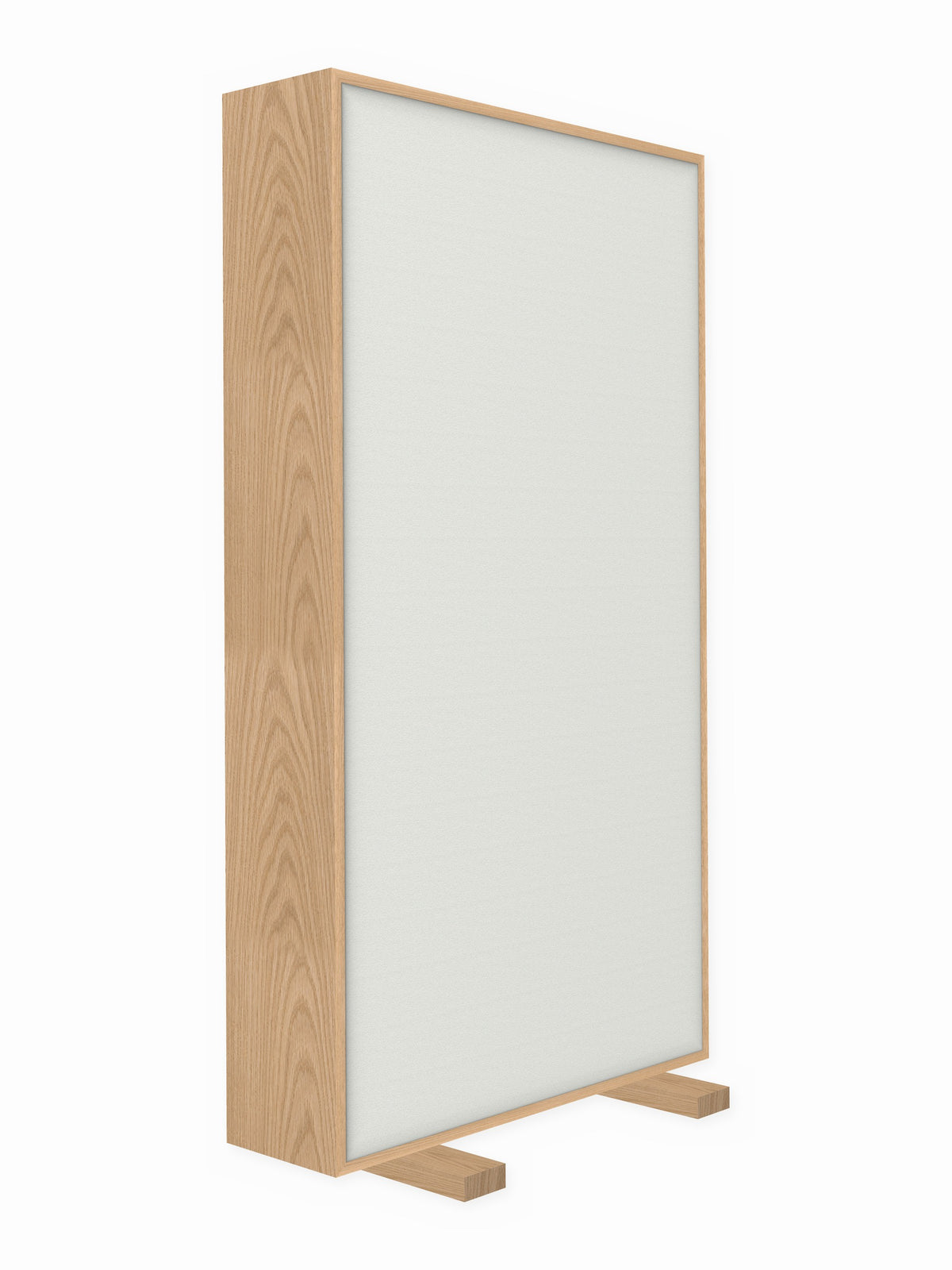 Red oak free-standing gobo panel, 3 x 6 ft, Guilford of Maine Anchorage in Drift