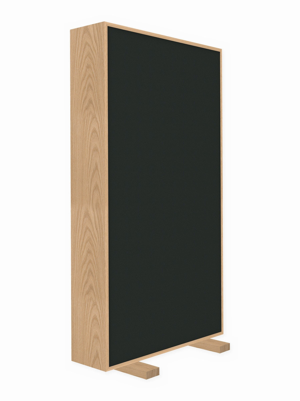 Red oak free-standing gobo panel, 3 x 6 ft, Guilford of Maine Anchorage in Graphite