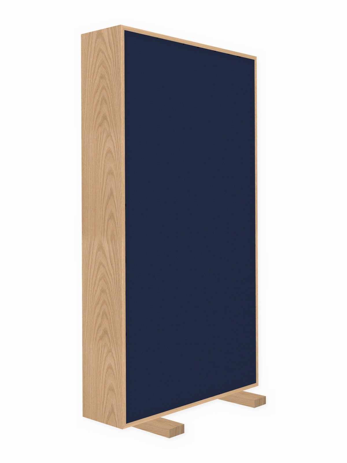 Red oak free-standing gobo panel, 3 x 6 ft, Guilford of Maine Anchorage in Midnight