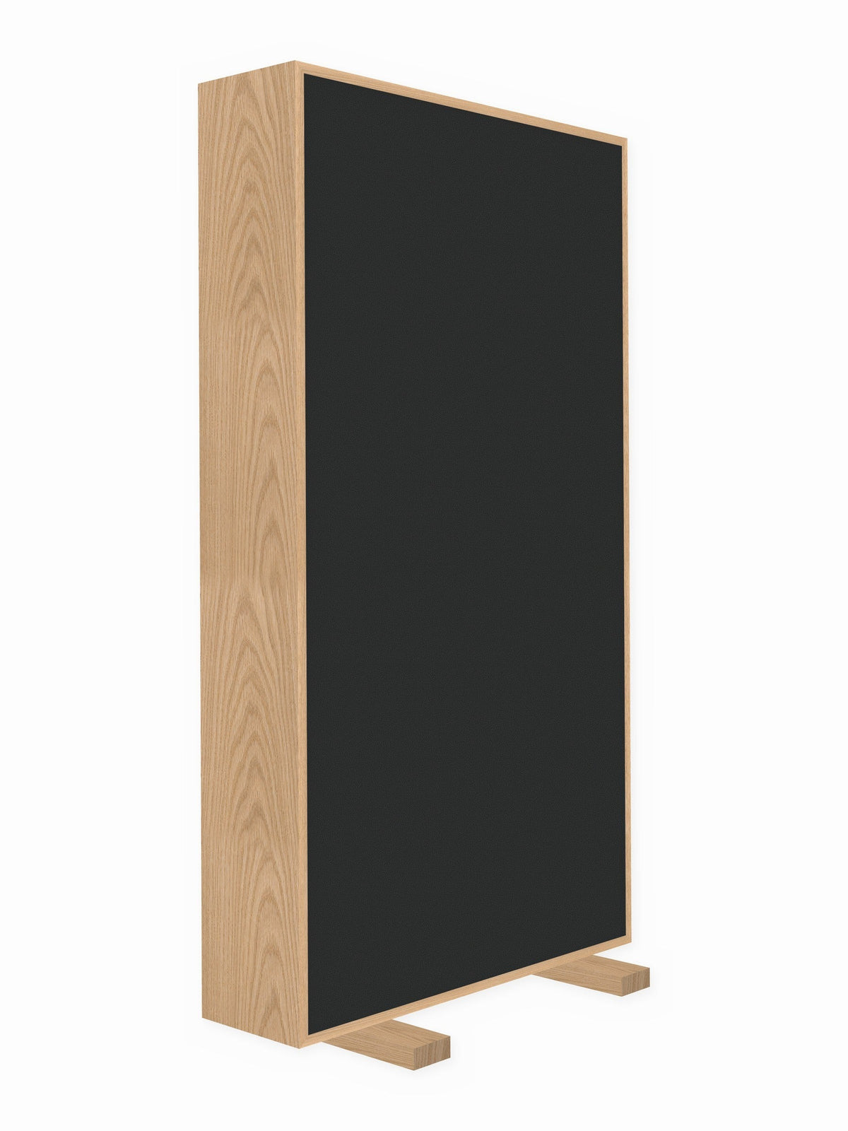 Red oak free-standing gobo panel, 3 x 6 ft, Guilford of Maine Anchorage in Onyx
