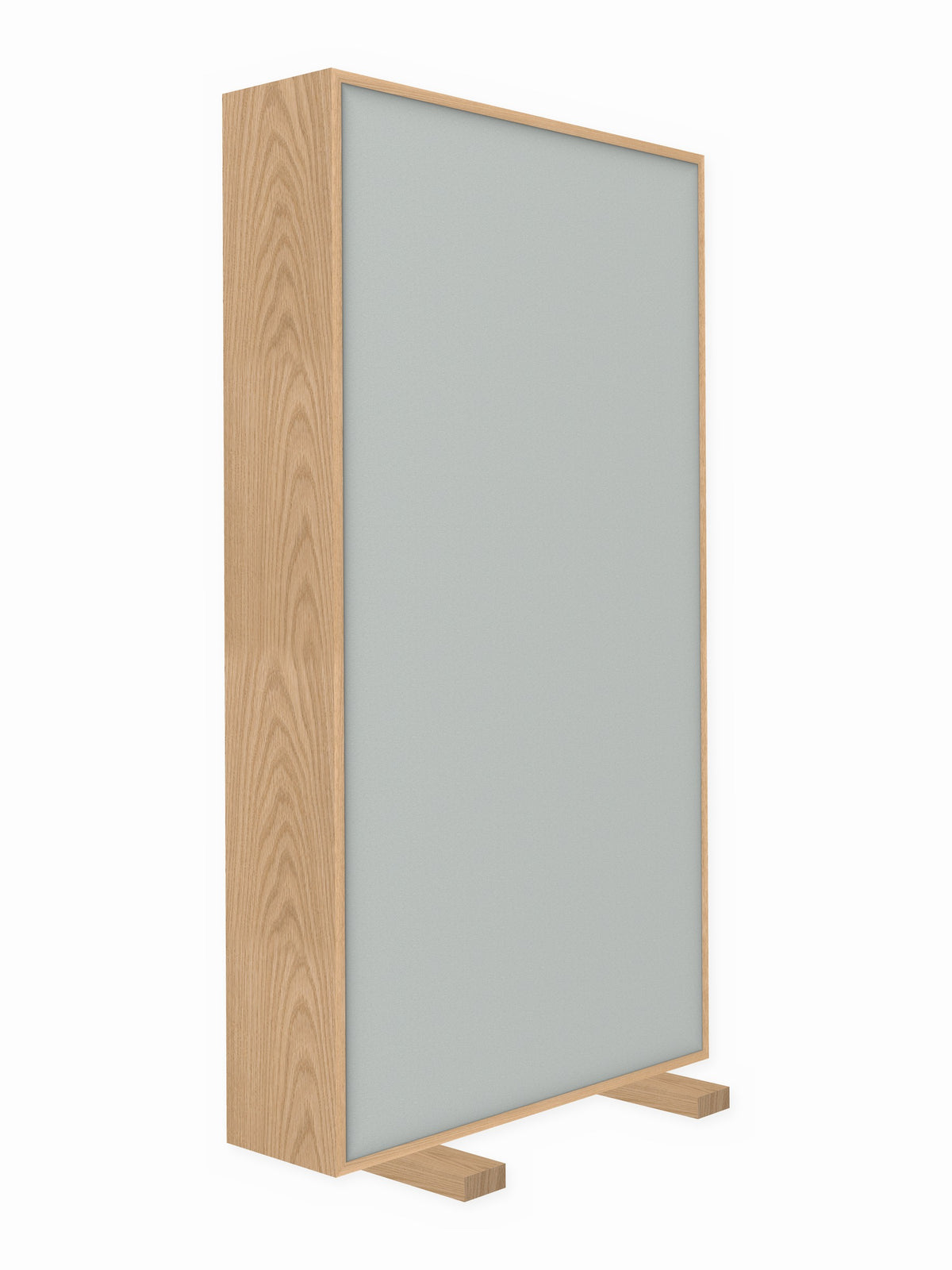 Red oak free-standing gobo panel, 3 x 6 ft, Guilford of Maine Anchorage in Overcast