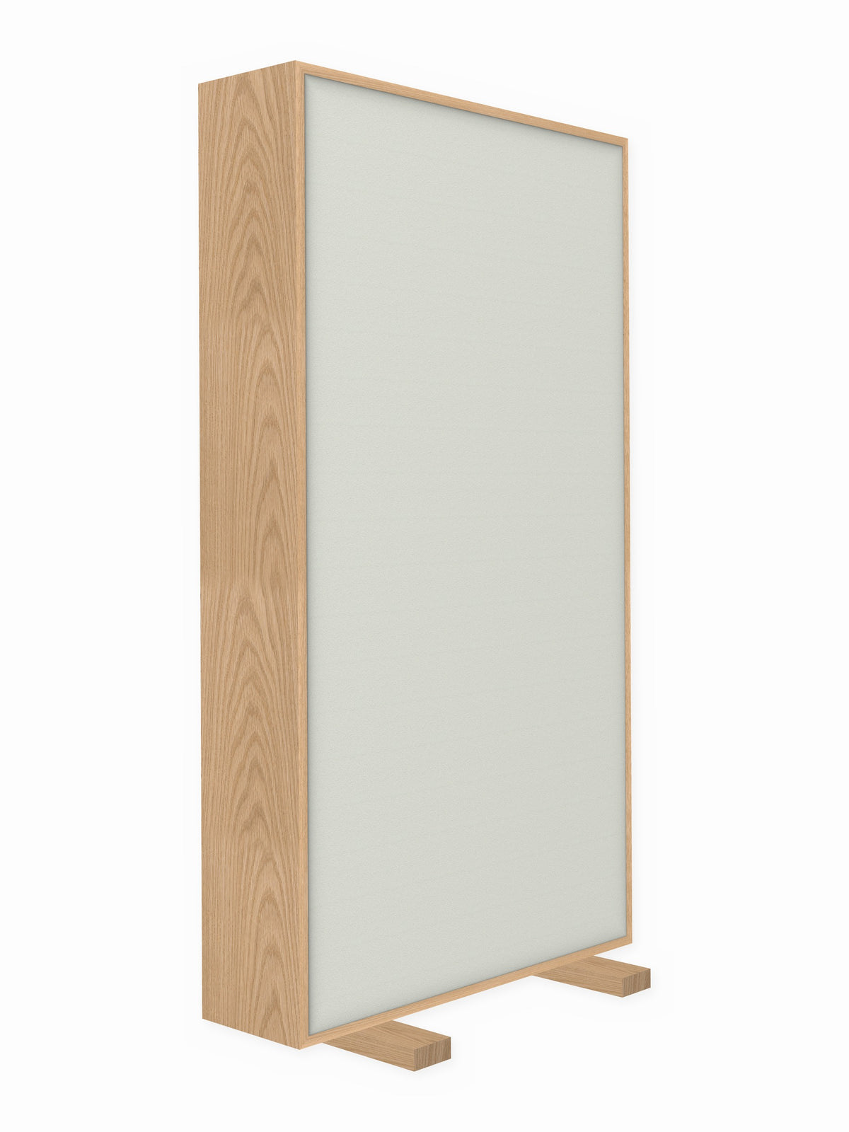 Red oak free-standing gobo panel, 3 x 6 ft, Guilford of Maine Anchorage in Shell