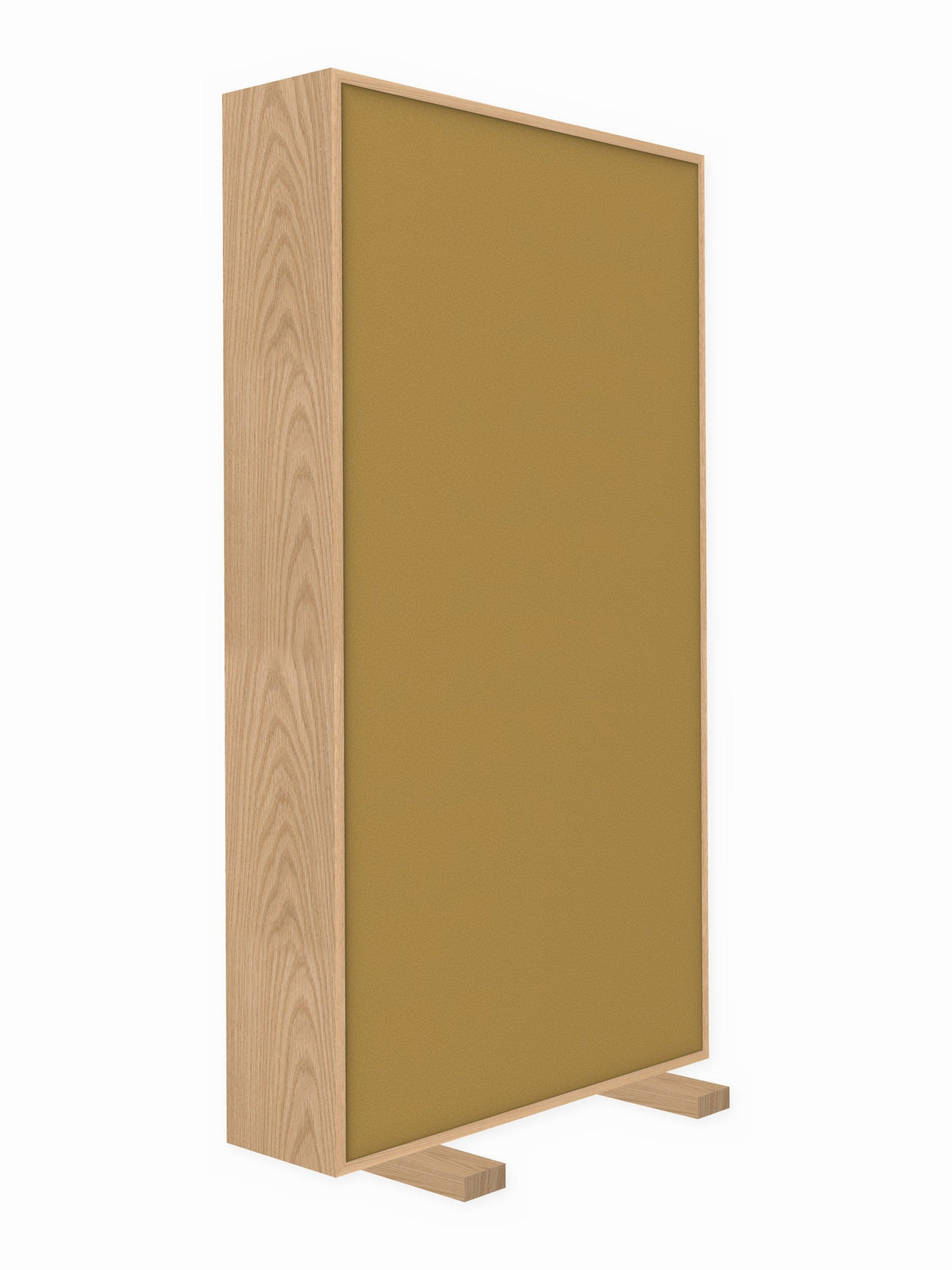 Red oak free-standing gobo panel, 3 x 6 ft, Guilford of Maine Anchorage in Straw