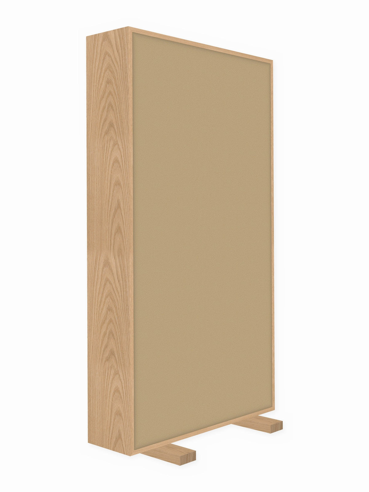 Red oak free-standing gobo panel, 3 x 6 ft, Guilford of Maine Anchorage in Vanilla