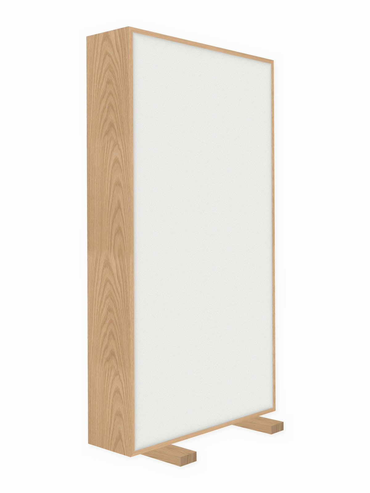 Red oak free-standing gobo panel, 3 x 6 ft, Guilford of Maine Anchorage in White