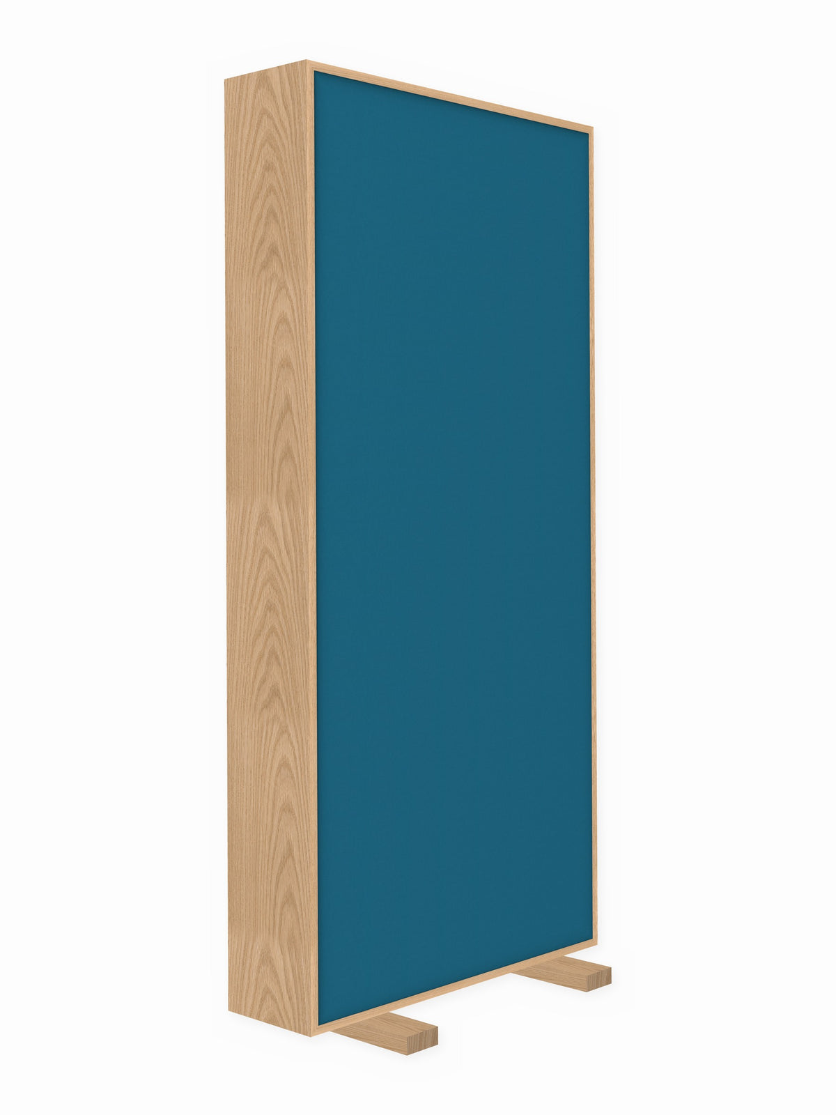 Red oak free-standing gobo panel, 3 x 7 ft, Guilford of Maine Anchorage in Bay