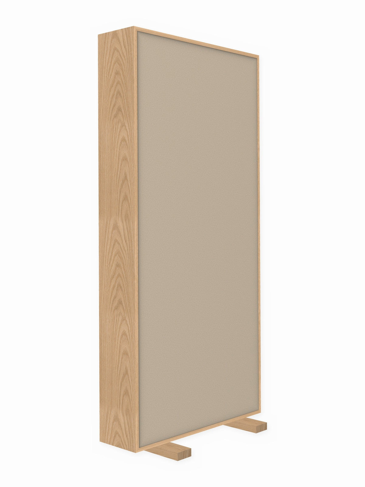 Red oak free-standing gobo panel, 3 x 7 ft, Guilford of Maine Anchorage in Birch