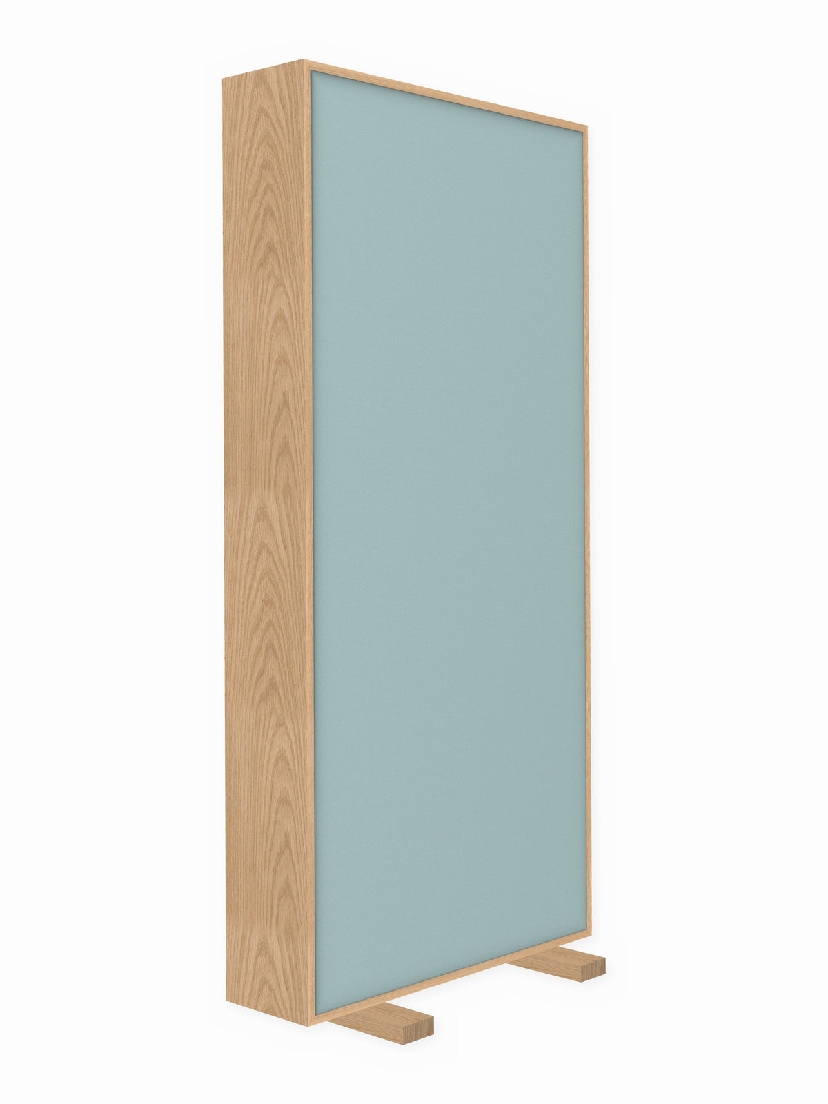 Red oak free-standing gobo panel, 3 x 7 ft, Guilford of Maine Anchorage in Breeze