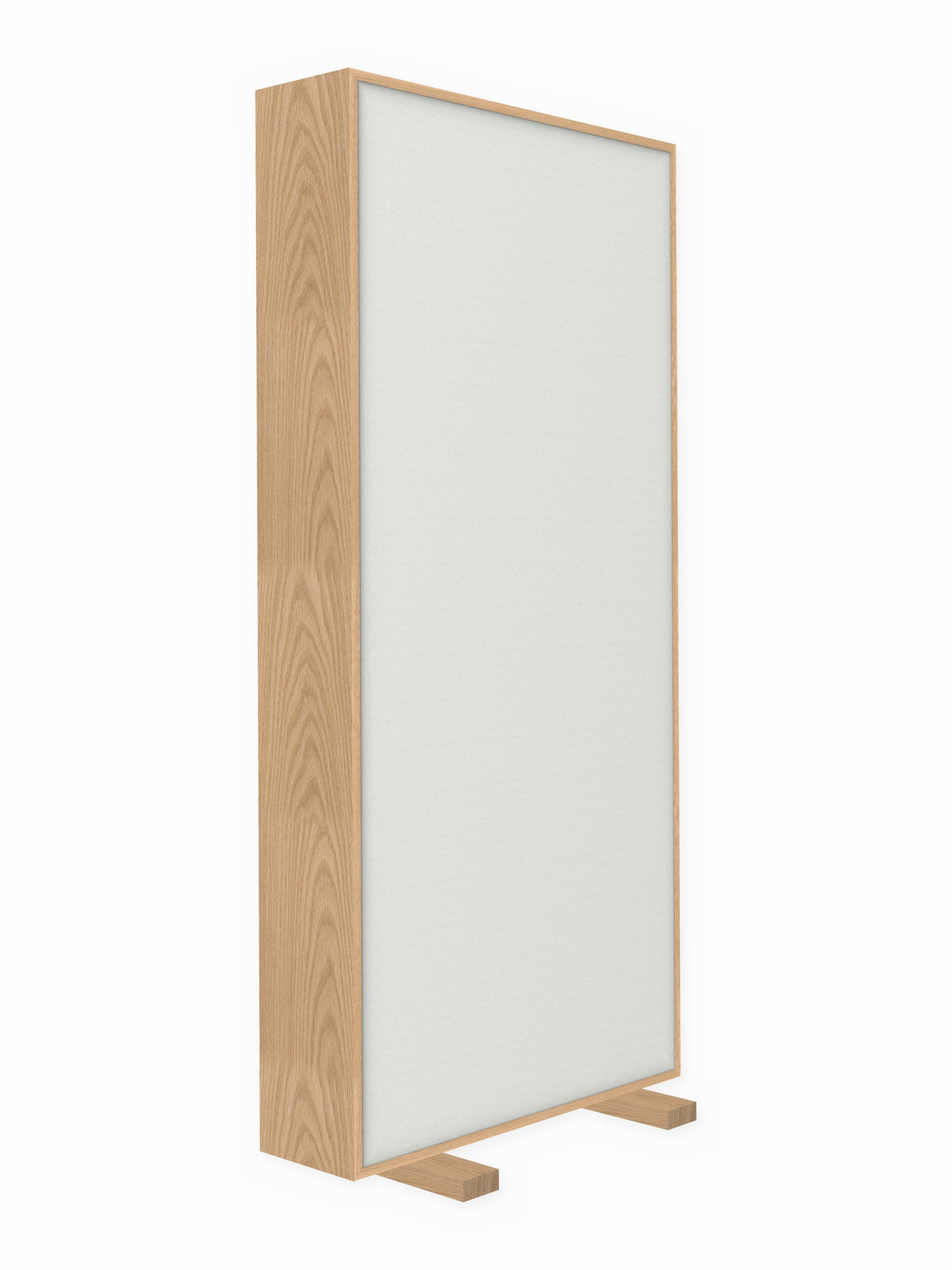 Red oak free-standing gobo panel, 3 x 7 ft, Guilford of Maine Anchorage in Drift