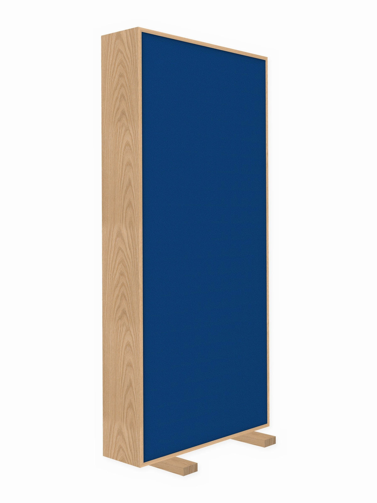Red oak free-standing gobo panel, 3 x 7 ft, Guilford of Maine Anchorage in Lapis