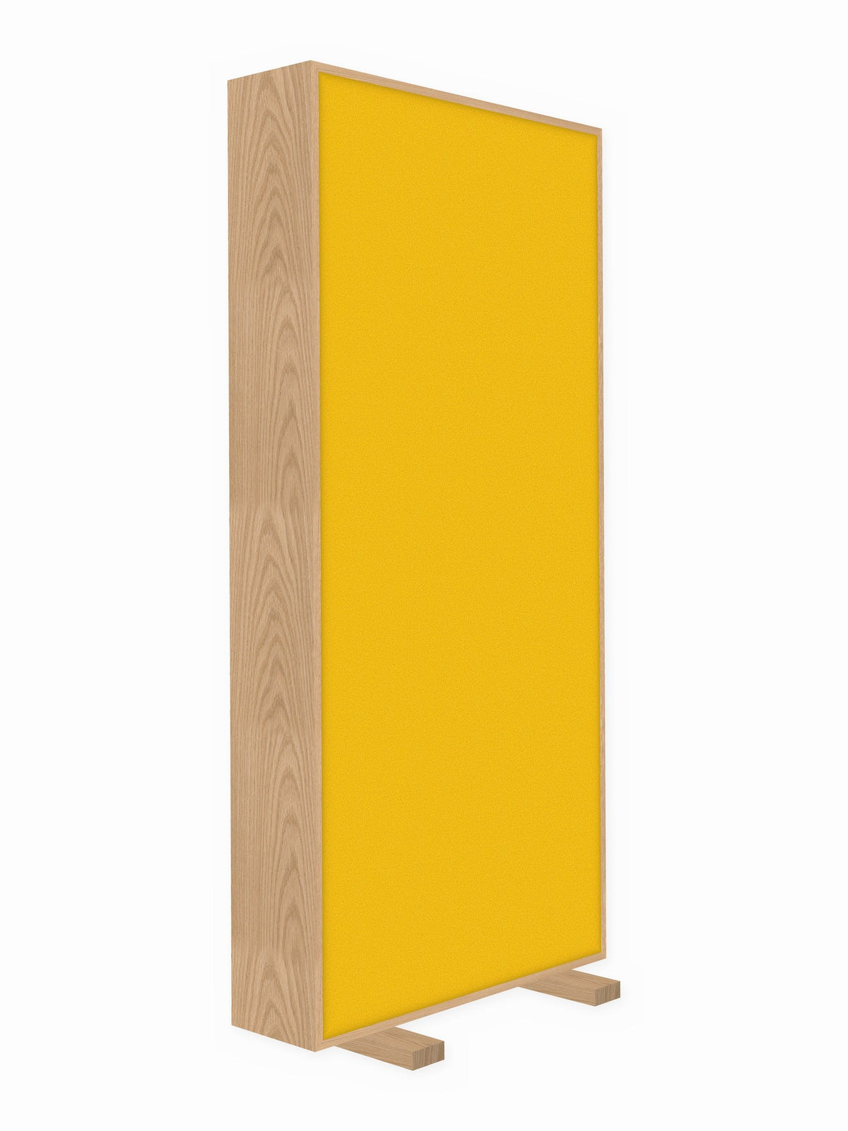 Red oak free-standing gobo panel, 3 x 7 ft, Guilford of Maine Anchorage in Lemon