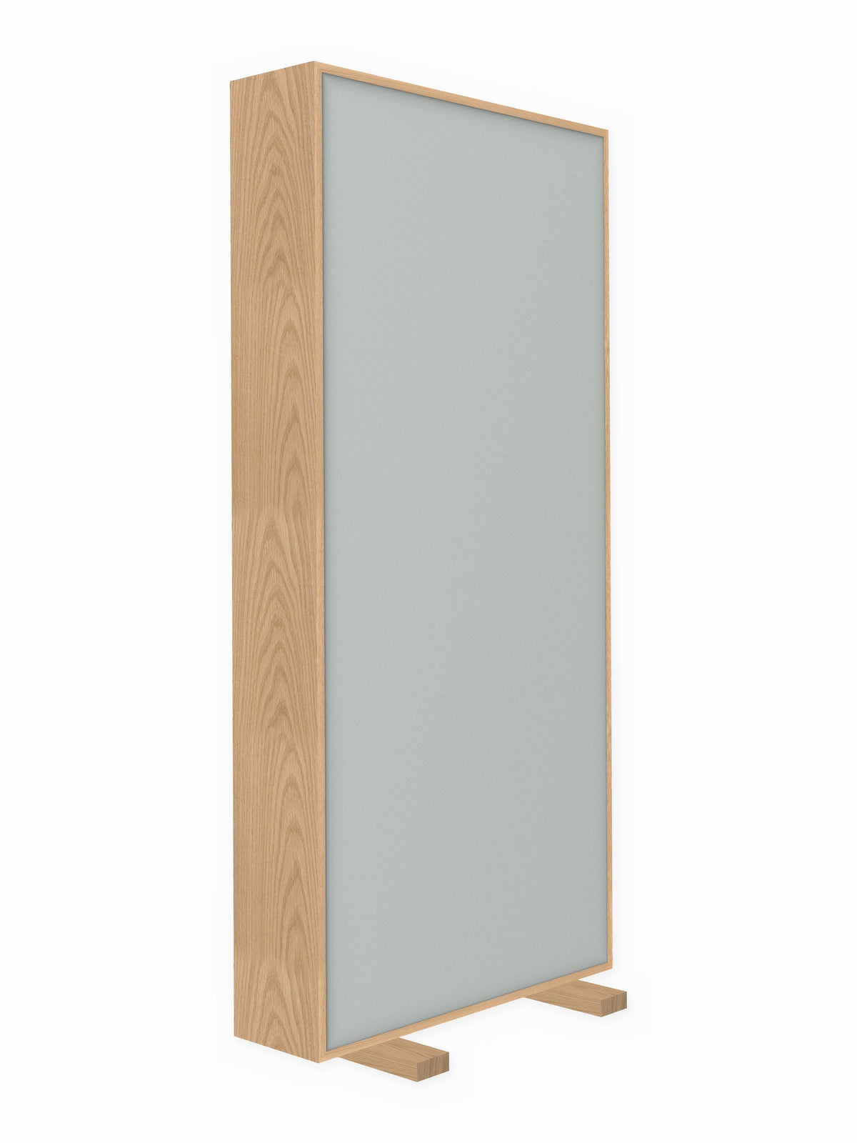 Red oak free-standing gobo panel, 3 x 7 ft, Guilford of Maine Anchorage in Overcast