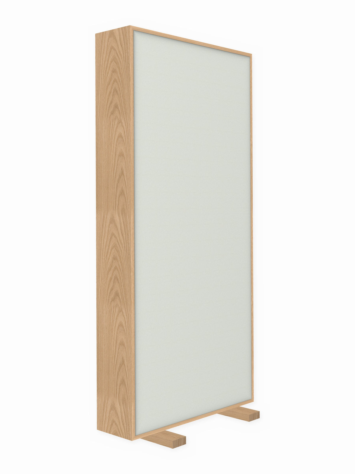 Red oak free-standing gobo panel, 3 x 7 ft, Guilford of Maine Anchorage in Pearl