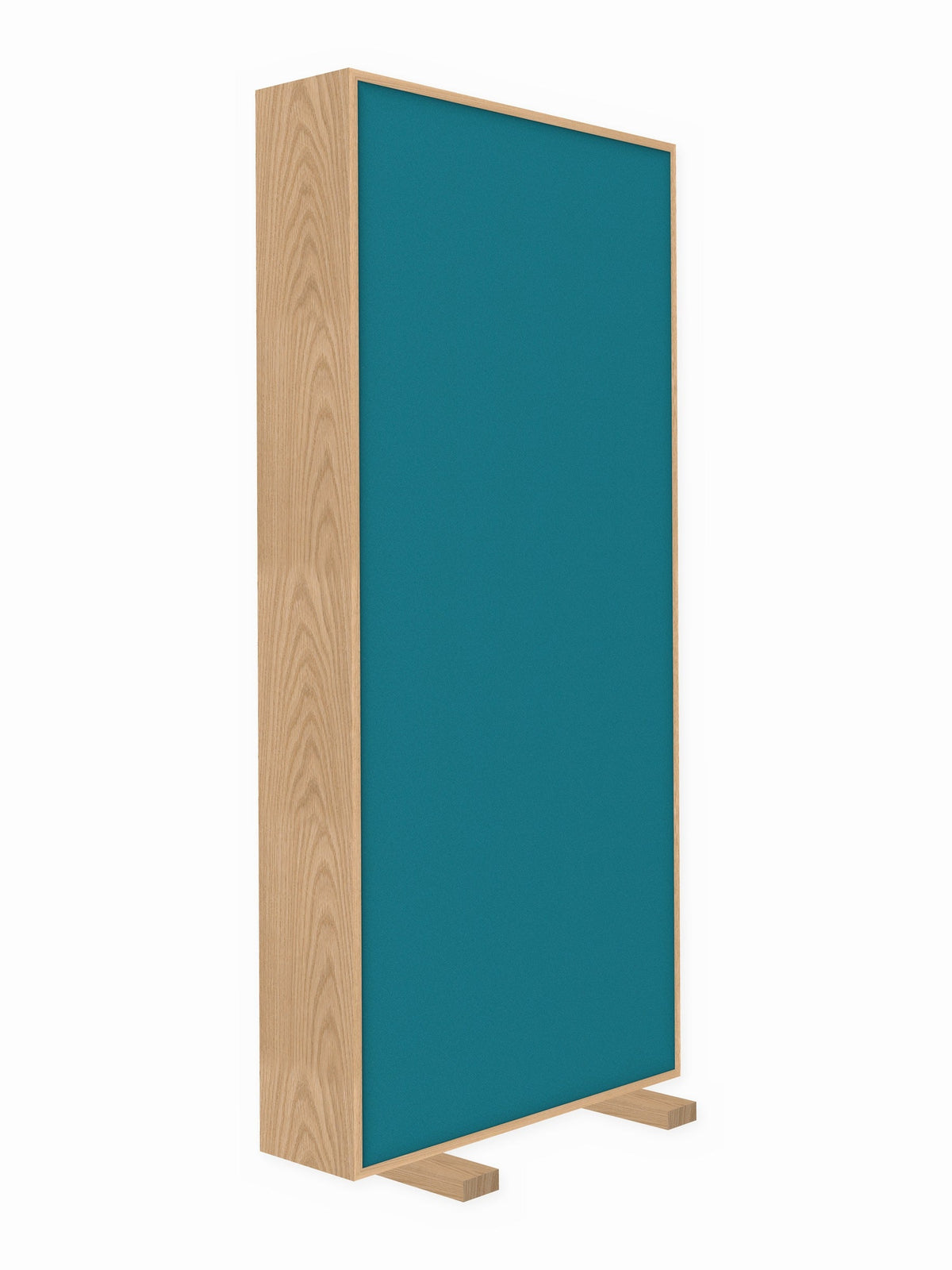 Red oak free-standing gobo panel, 3 x 7 ft, Guilford of Maine Anchorage in Waterfall