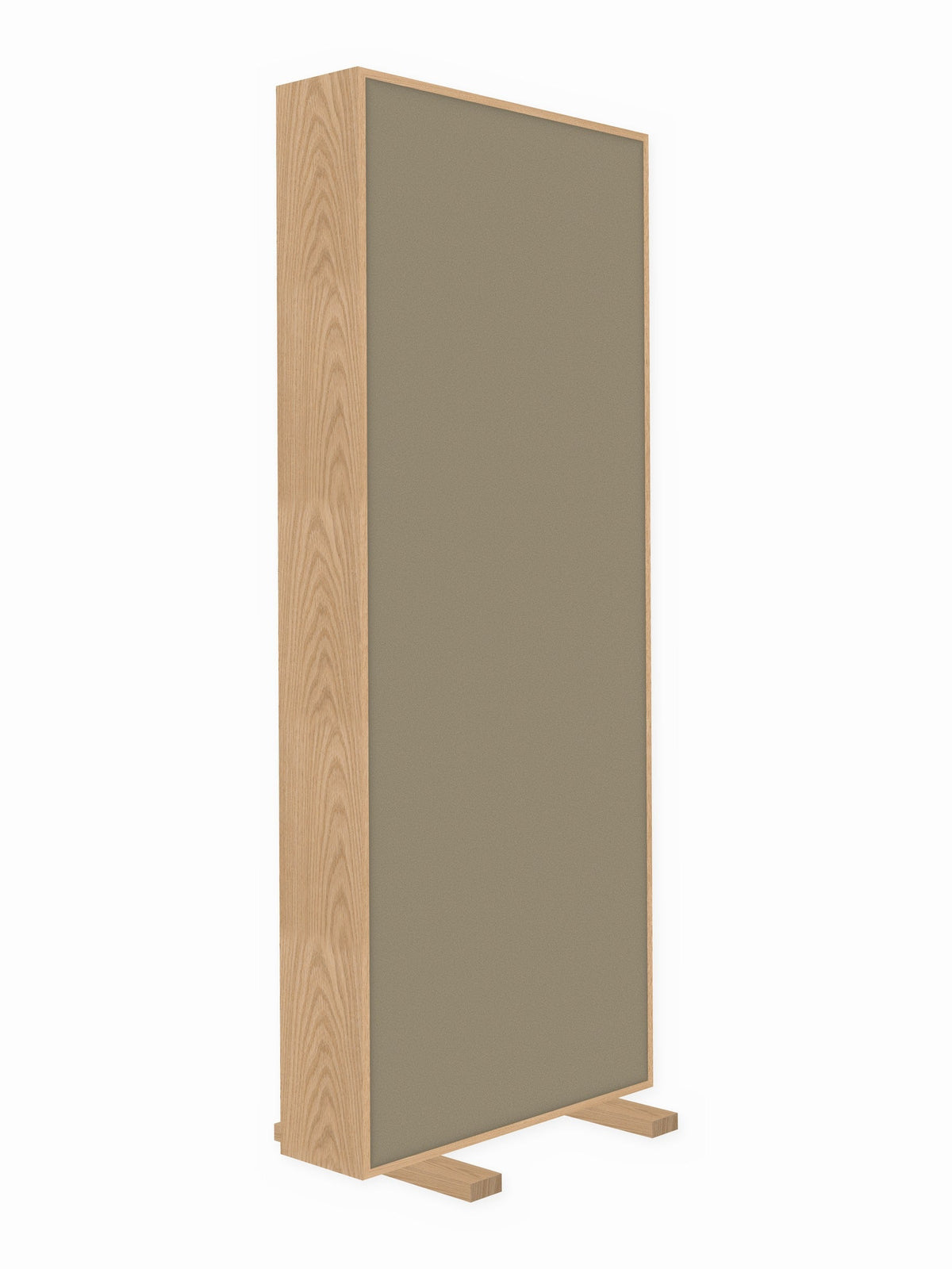 Red oak free-standing gobo panel, 3 x 8 ft, Guilford of Maine Anchorage in Angora