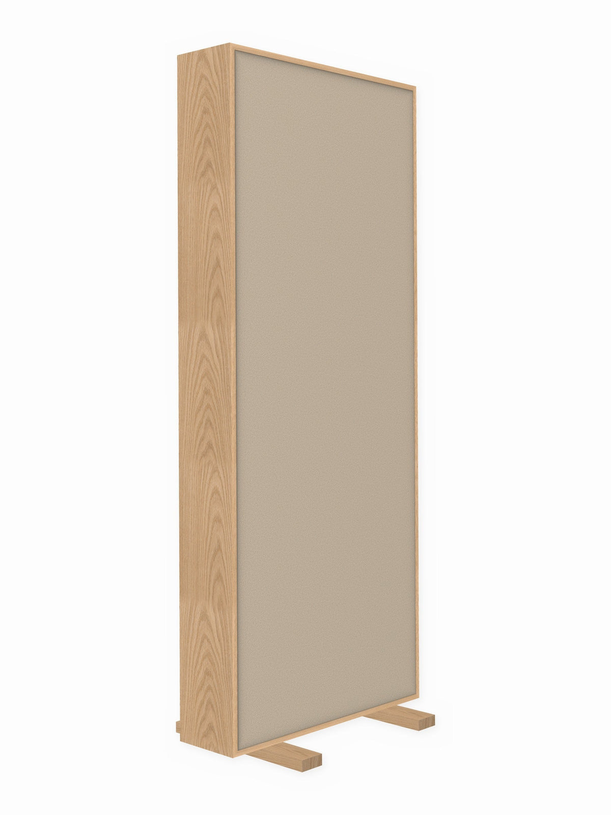 Red oak free-standing gobo panel, 3 x 8 ft, Guilford of Maine Anchorage in Birch