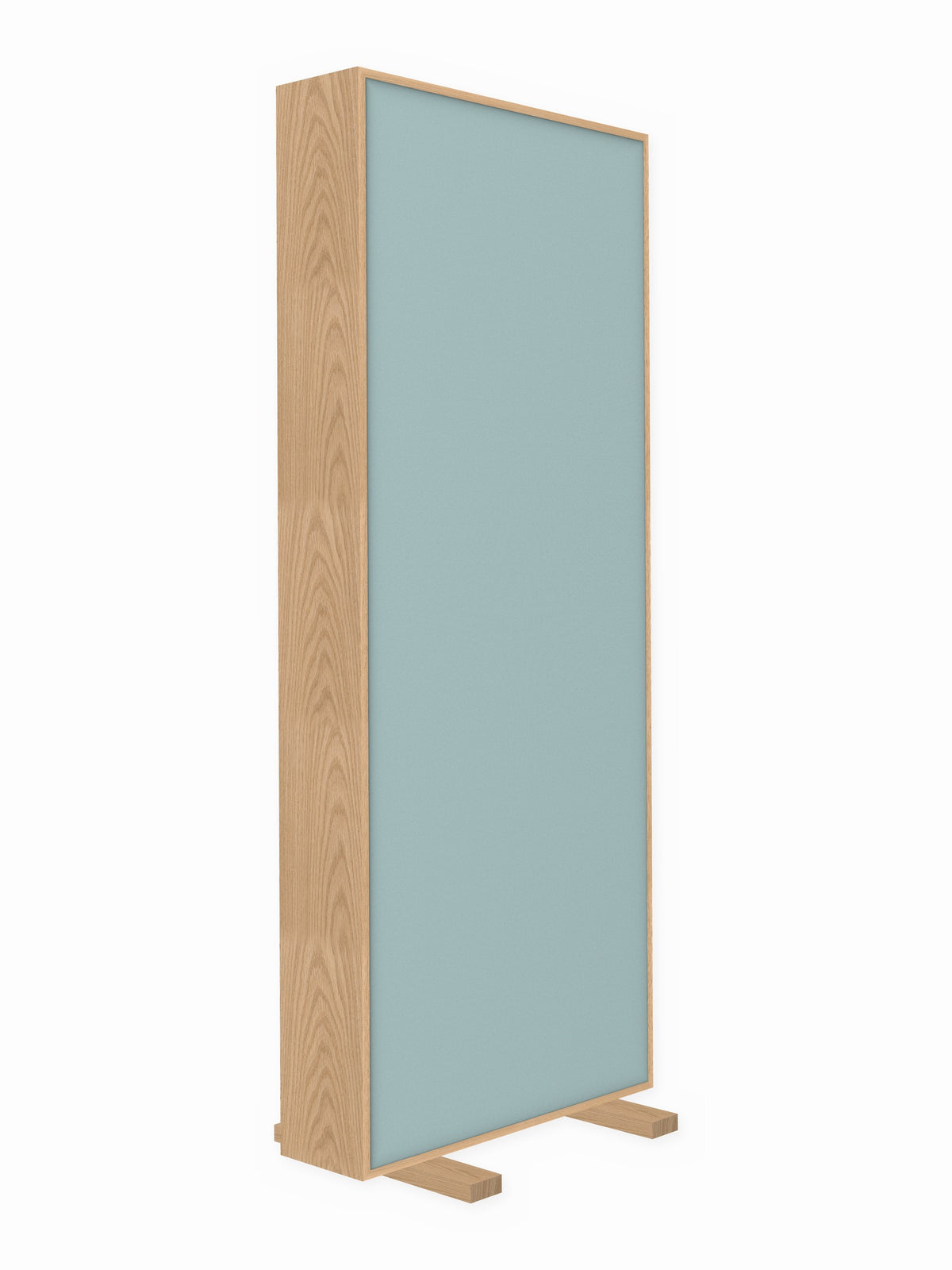Red oak free-standing gobo panel, 3 x 8 ft, Guilford of Maine Anchorage in Breeze