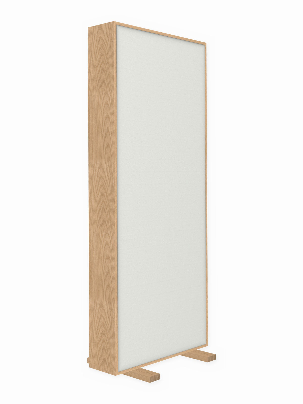 Red oak free-standing gobo panel, 3 x 8 ft, Guilford of Maine Anchorage in Drift