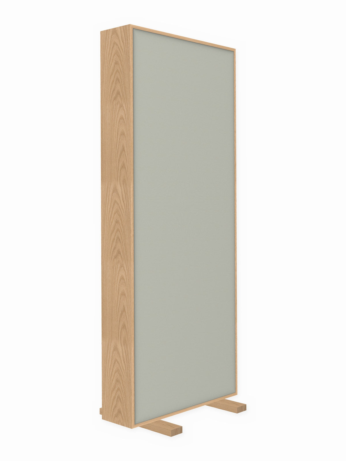 Red oak free-standing gobo panel, 3 x 8 ft, Guilford of Maine Anchorage in Dune