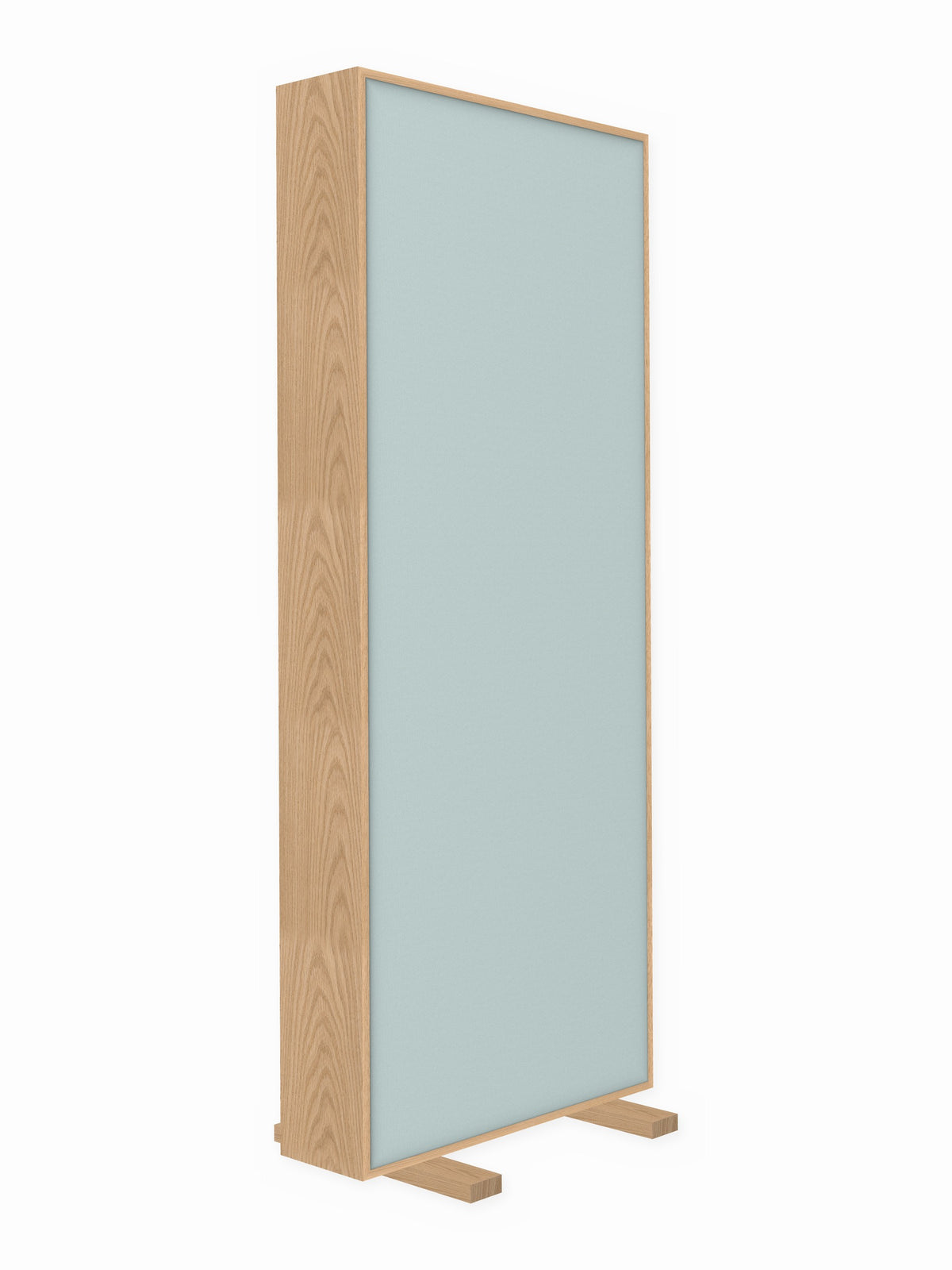 Red oak free-standing gobo panel, 3 x 8 ft, Guilford of Maine Anchorage in Foam