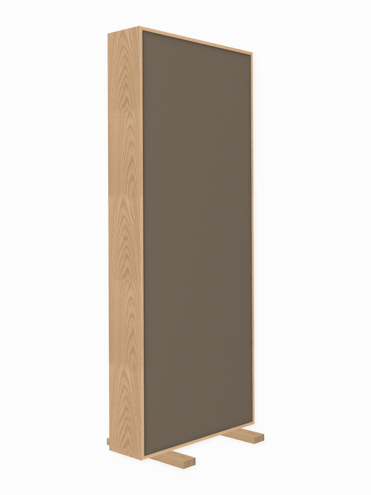 Red oak free-standing gobo panel, 3 x 8 ft, Guilford of Maine Anchorage in Goose