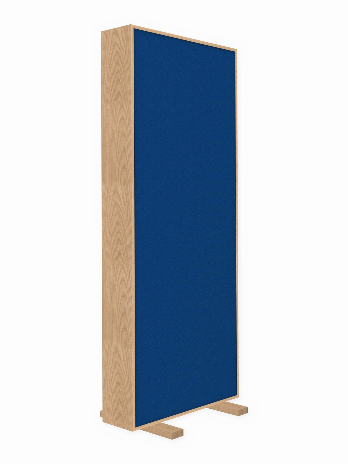 Red oak free-standing gobo panel, 3 x 8 ft, Guilford of Maine Anchorage in Lapis