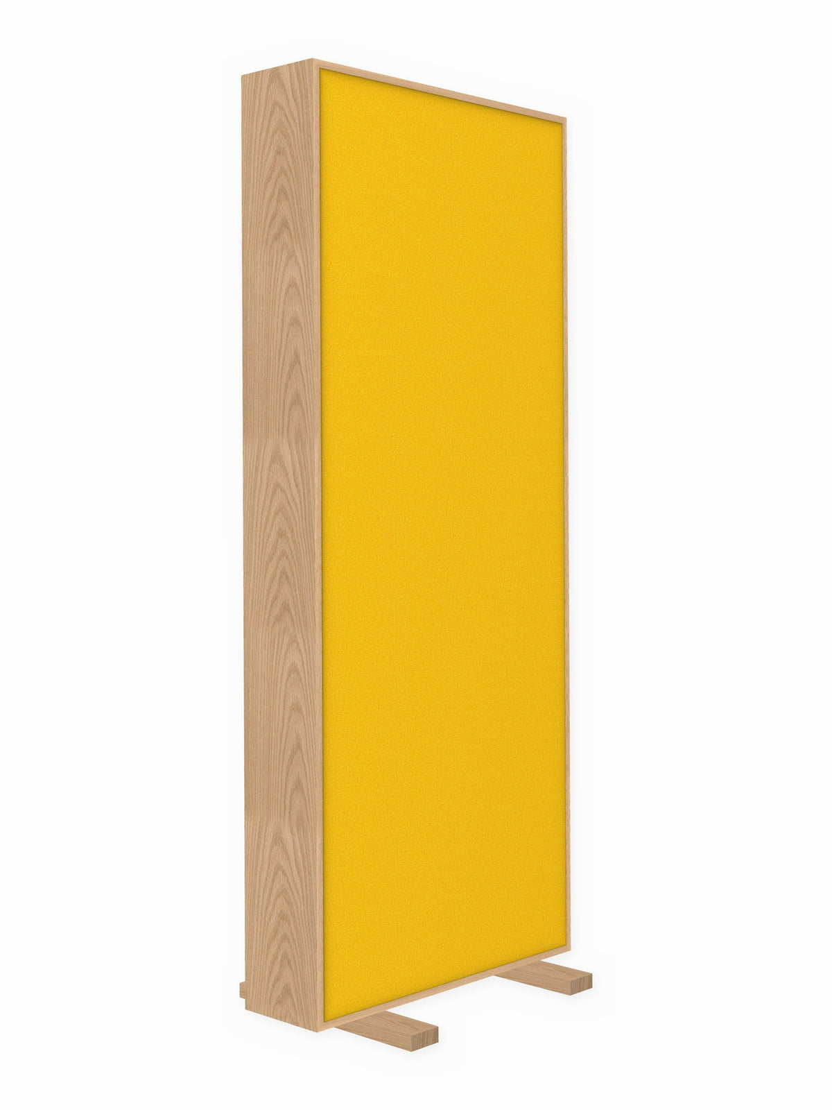 Red oak free-standing gobo panel, 3 x 8 ft, Guilford of Maine Anchorage in Lemon