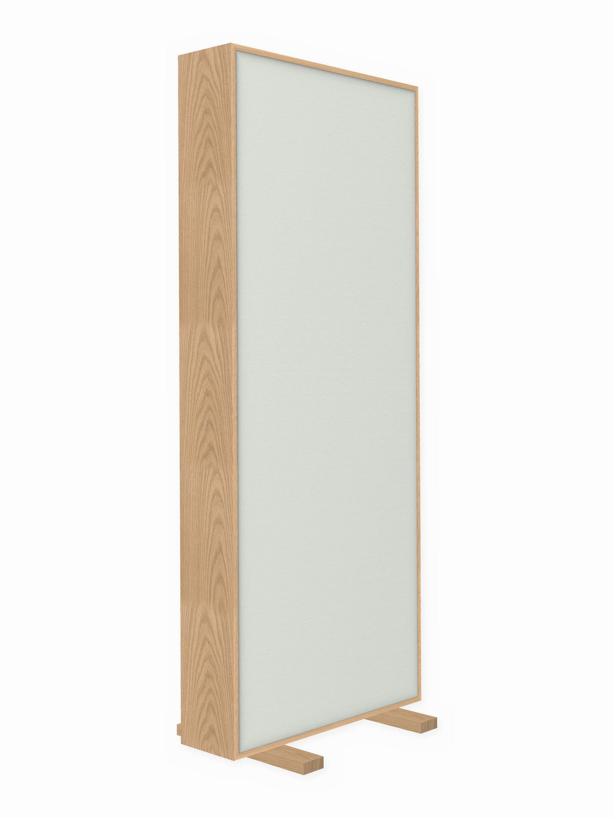Red oak free-standing gobo panel, 3 x 8 ft, Guilford of Maine Anchorage in Pearl