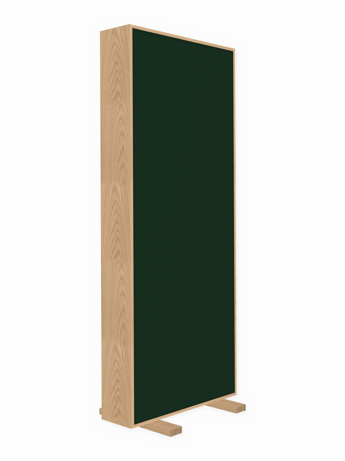 Red oak free-standing gobo panel, 3 x 8 ft, Guilford of Maine Anchorage in Pine Needle