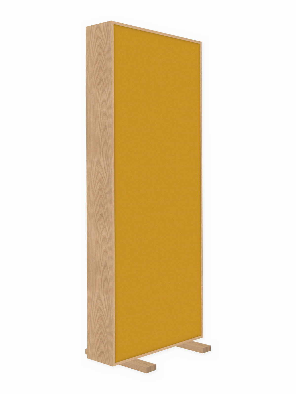Red oak free-standing gobo panel, 3 x 8 ft, Guilford of Maine Anchorage in Sunshine