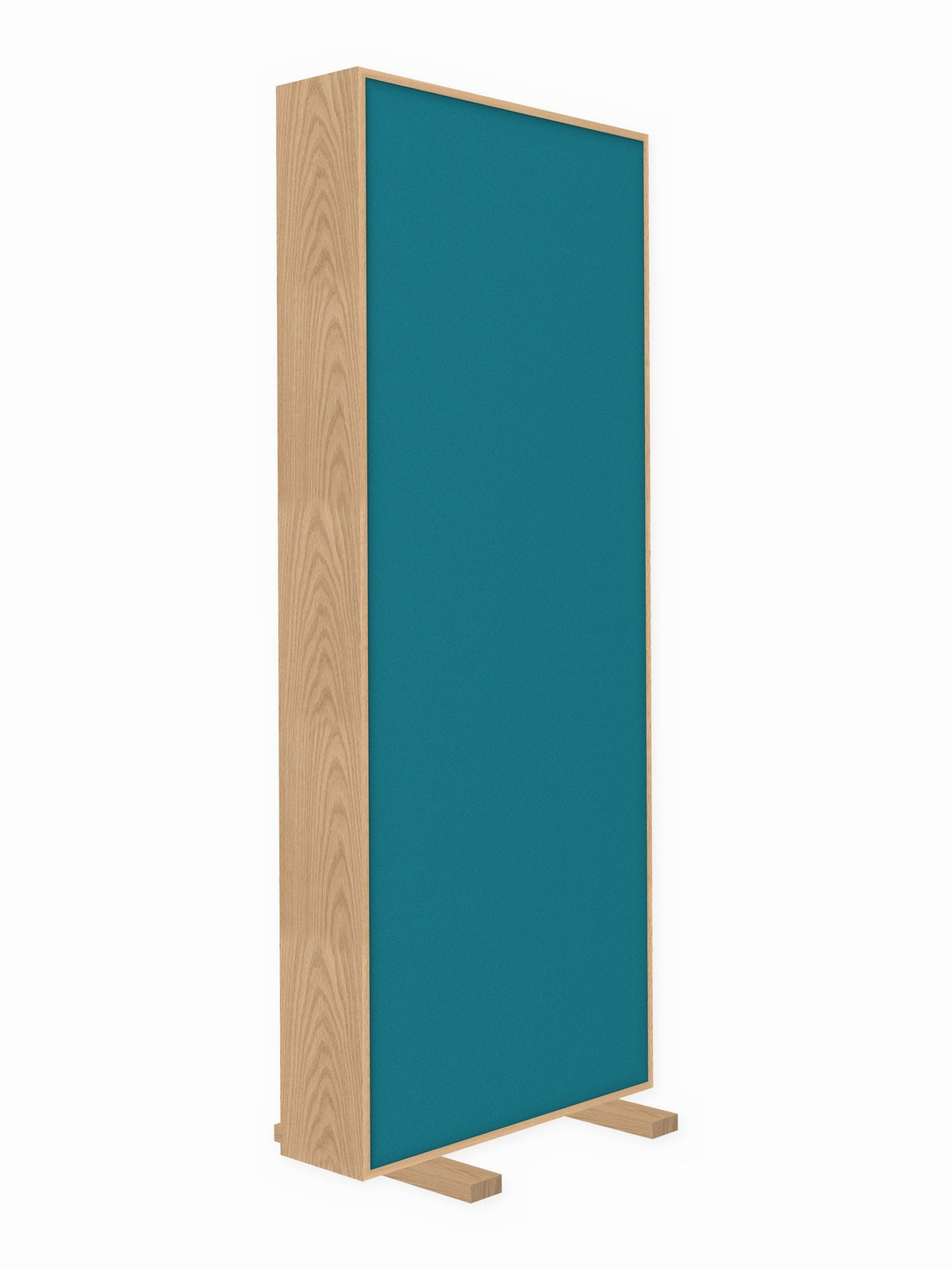 Red oak free-standing gobo panel, 3 x 8 ft, Guilford of Maine Anchorage in Waterfall